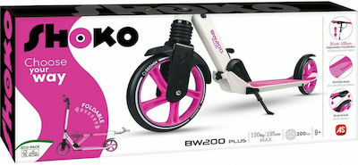 AS Kids Scooter Foldable Shoko BW 200 Plus 2-Wheel for 8+ Years Fuchsia