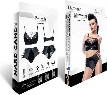 Demoniq Jessica Underwear Set Black