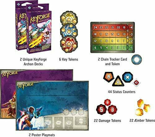 Board Game KeyForge: Worlds Collide Two-Player Starter Set for 2 Players 14+ Years Old (EN) Fantasy Flight