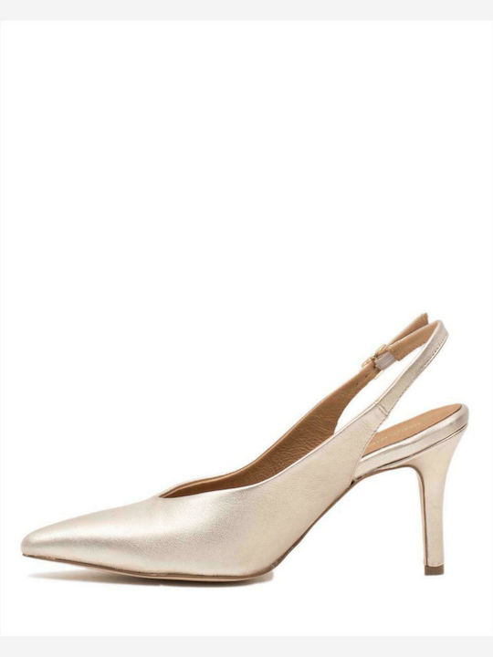 Leder Slingback Pumps MIA FIRENZE 5212 BRONZE BRONZE BRONZE