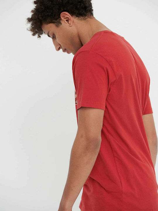 Funky Buddha Men's Short Sleeve T-shirt Red