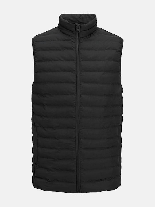Sleeveless Jacket Puffer Windproof Black