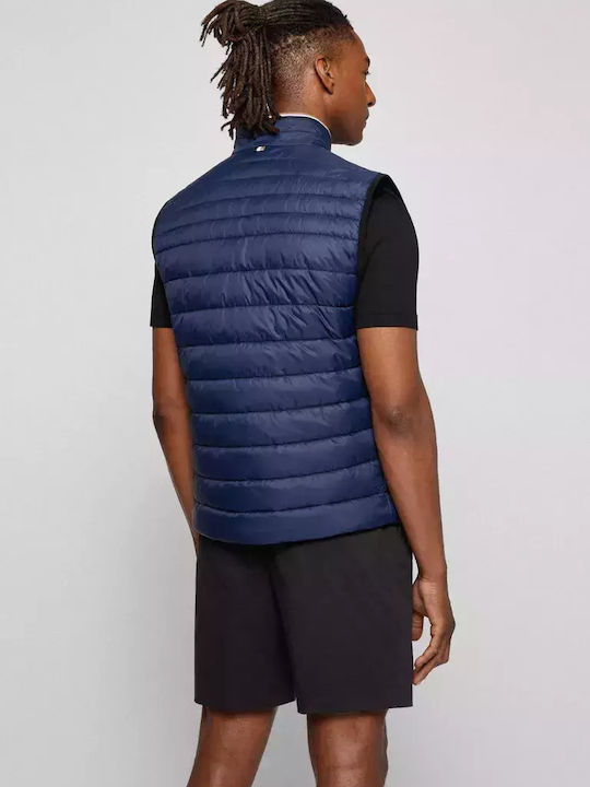 Hugo Boss Men's Sleeveless Puffer Jacket Waterproof Navy Blue