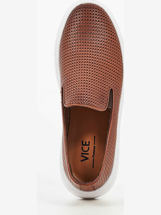 Δερμάτινα Ανδρικά Slip-On Tan