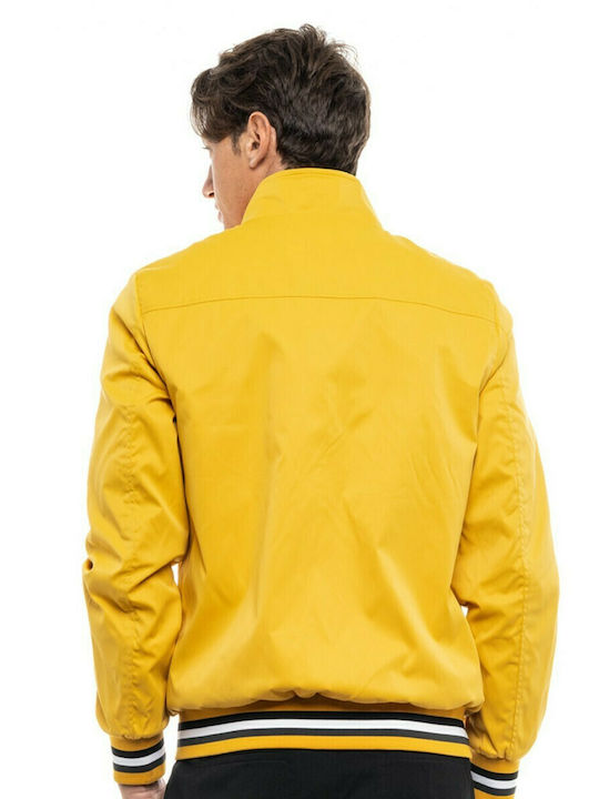 Biston Men's Winter Bomber Jacket Windproof Yellow