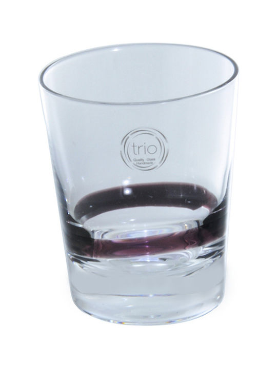 Cryspo Trio Hayman Set Gläser Whiskey aus Glas Amethyst 6Stück