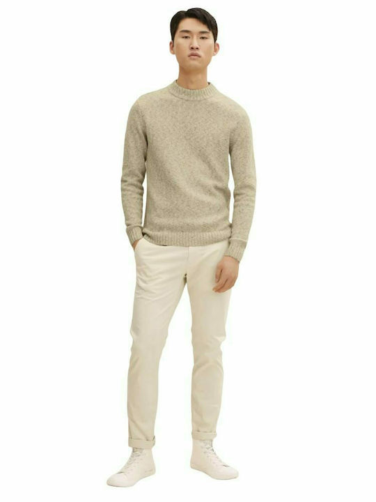 Tom Tailor Herrenhose Elastisch in Slim Passform Beige