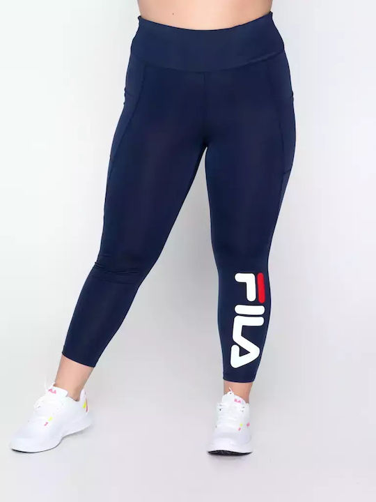 Women's Cropped Legging High Waisted Navy Blue