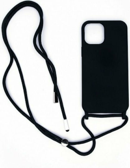 Senso Color Cord Back Cover Silicone with Strap Black (iPhone 11) SPDCCORIP11B