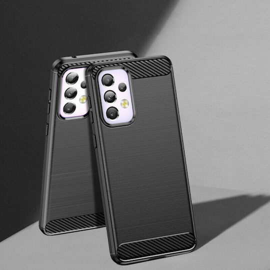 Hurtel Carbon Back Cover Σιλικόνης Μαύρο (Galaxy A33 5G)
