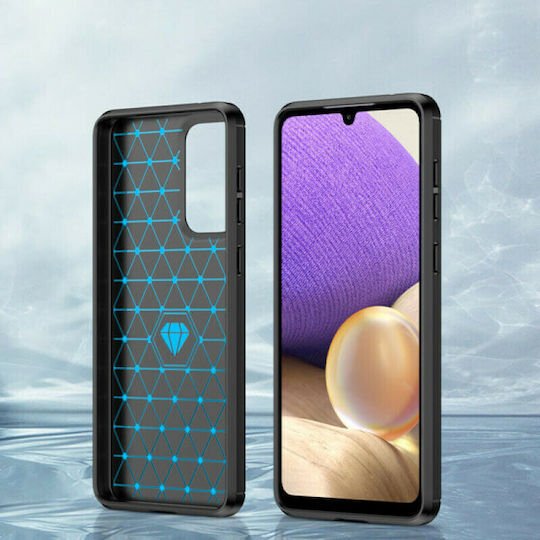 Hurtel Carbon Back Cover Σιλικόνης Μαύρο (Galaxy A33 5G)