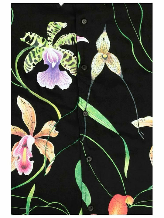 Gies Κοντομάνικο Πουκάμισο σε Κανονική Γραμμή Floral Πολύχρωμο
