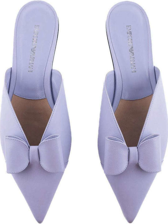 Flat Mules σε Μωβ Χρώμα