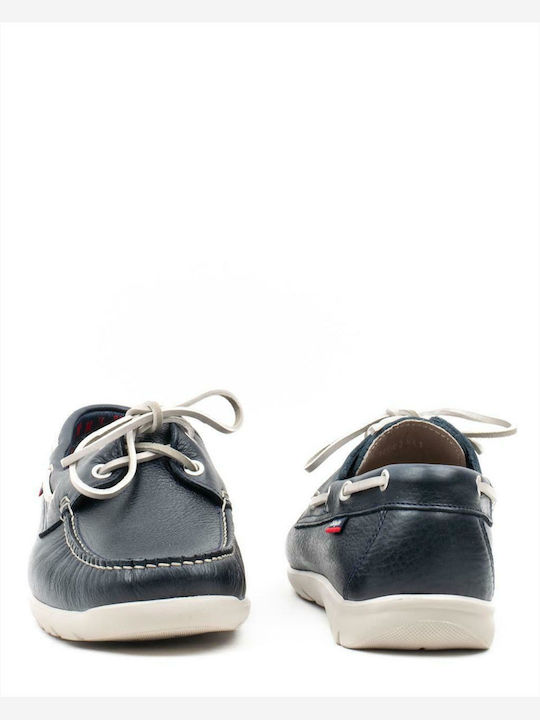 Δερμάτινα Ανδρικά Loafers σε Μπλε Χρώμα