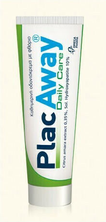 PlacAway Daily Care Toothpaste for Plaque & Periodontitis Citrus Amara Extract 0.35% & Sol. Hydroxyapatite 10% 75ml