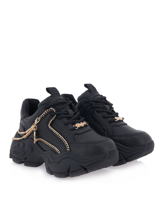 Buffalo Binary Chain 2.0 Femei Chunky Sneakers Negre