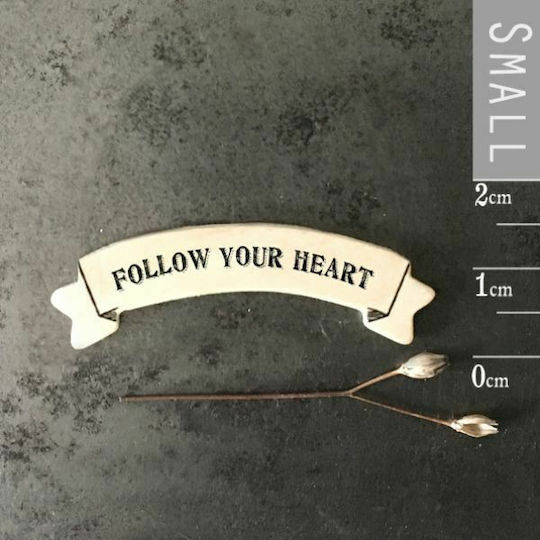 Synchronia Follow your heart Μαγνητάκι Ξύλινο 5x1.3εκ.