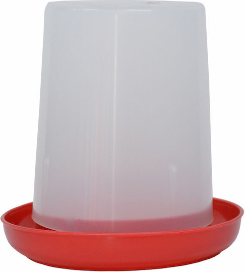 Ktiniatrikos Kyklos Plastic Watering Can for Birds with Capacity 3lt 20x25cm.