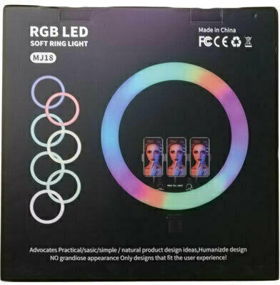 MJ18 RGB Ring Light 45.7cm με Βάση για Κινητό
