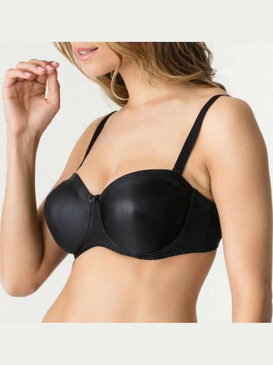 Bra without Padding Underwire Black