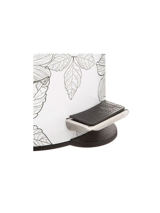 5Five Metallic Bathroom Basket 3lt White