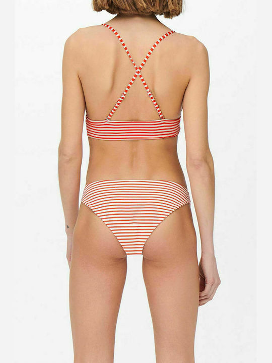 Only Kitty Brief Bikini Τριγωνάκι με Ενίσχυση Red Clay