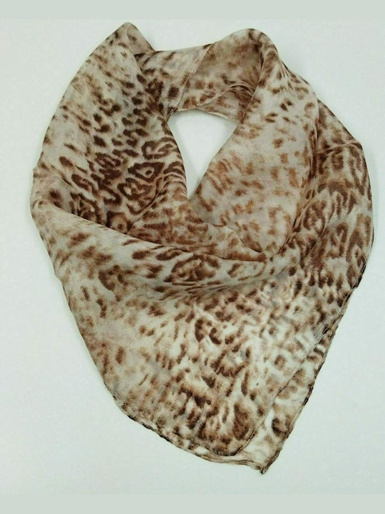 Women's Scarf Brown SLK-001-12