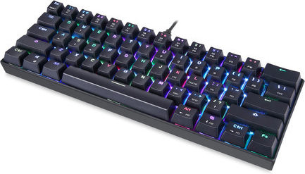 Motospeed Κ61 Gaming Μηχανικό Πληκτρολόγιο 60% με Kailh Box White διακόπτες και RGB φωτισμό (Ελληνικό)