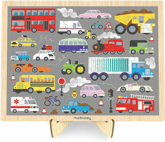Wooden Kids Puzzle Vehicles for 5+ years+ Years 100pcs Mudpuppy