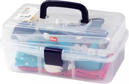 Prym Transparent Plastic Sewing Box 33x20cm