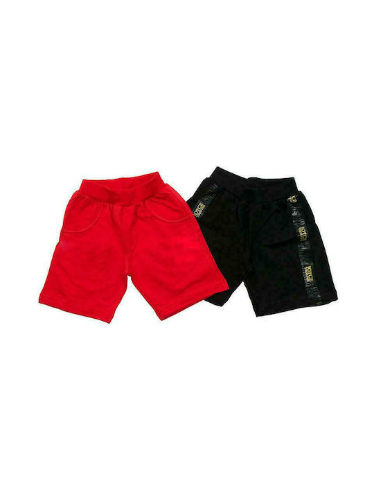 Joyce Kids Shorts/Bermuda Fabric Black/Red