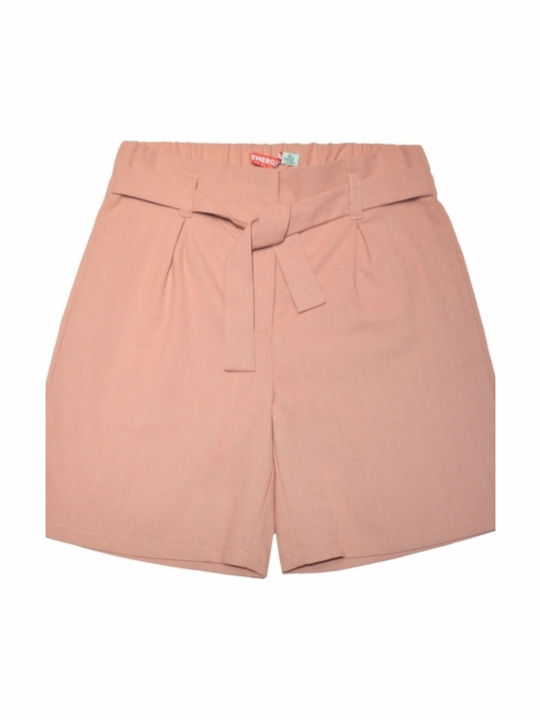 Șort/Salopetă Copii din Material Textil Roz