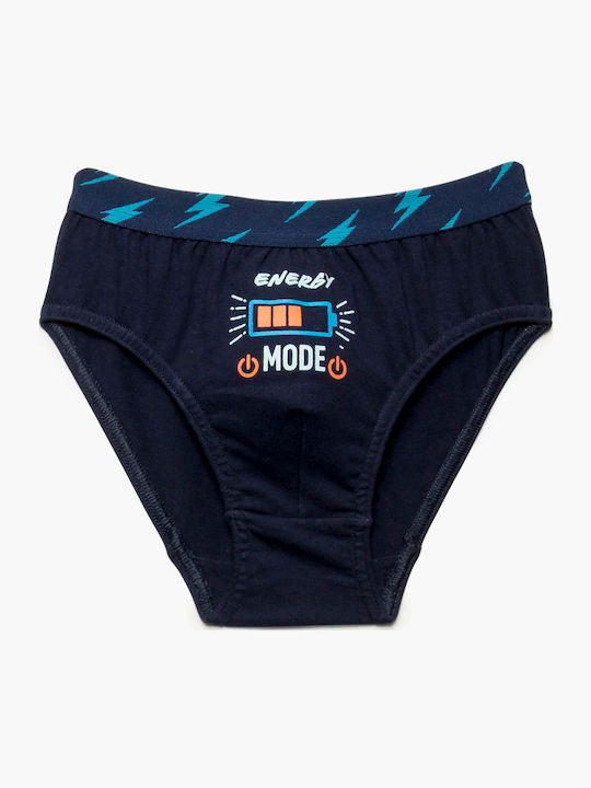 Minerva Strong gamer Kids' Set with Briefs Blue - Grey Melange - Blue Marine 3pcs