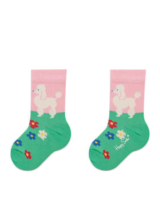 Happy Socks Șosete pentru Copii Înălțime până la genunchi Kids Multicolore 2 Perechi