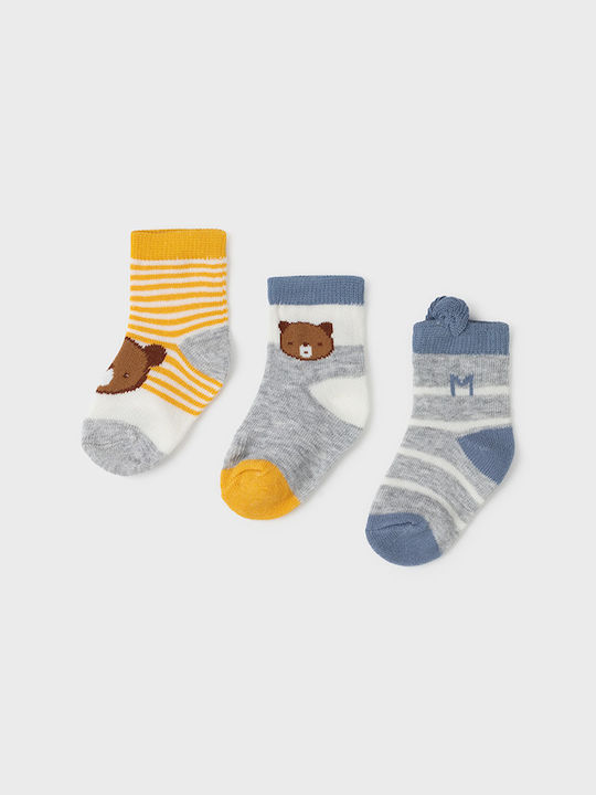 Mayoral Kids' Socks Knee-High Gray 3 Pairs