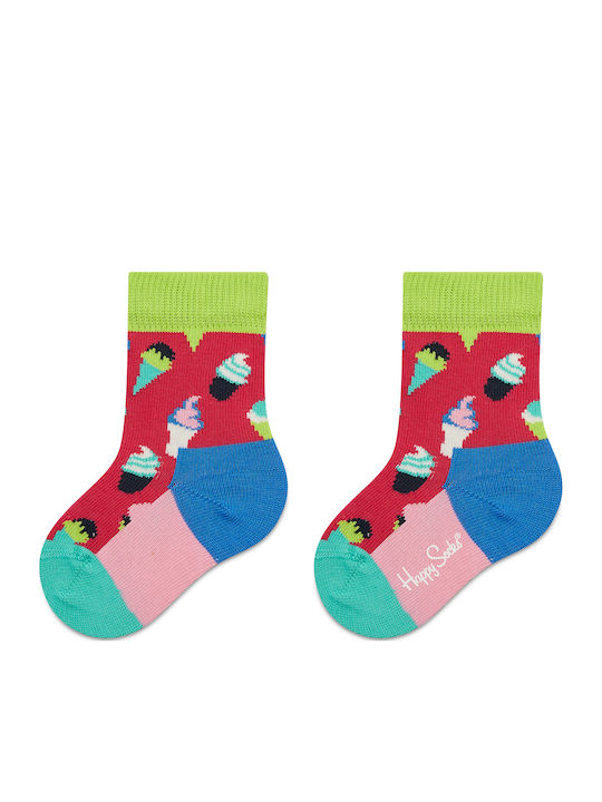 Happy Socks Kids' Socks Knee-High Ice Cream Multicolored 2 Pairs