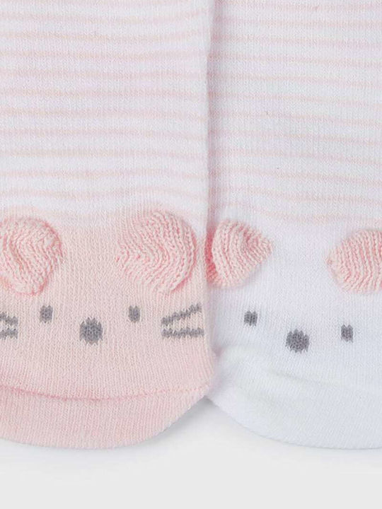 Mayoral Girls 2 Pack Knee-High Non-Slip Socks Pink