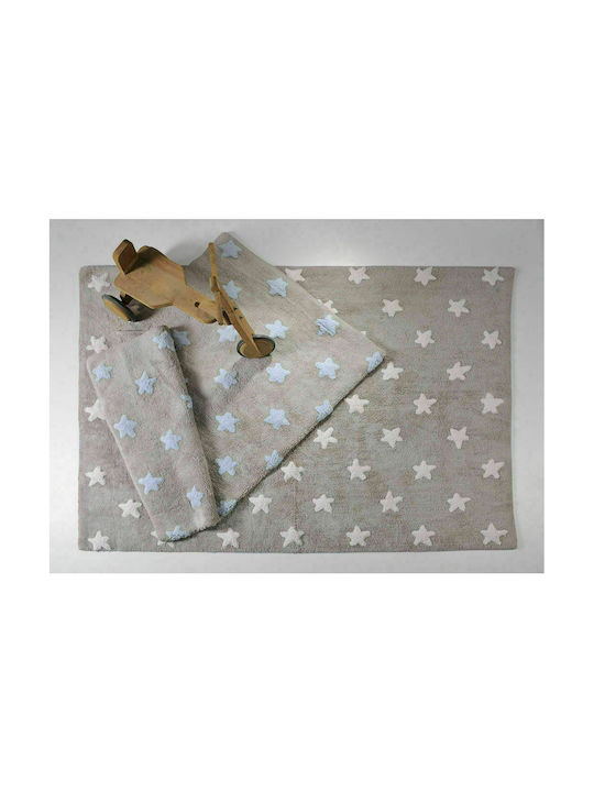 Down Town Home Kids Cotton Rug Stars Stars 100x140cm Pink