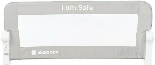 Kikka Boo I Am Safe Foldable Bed Rail Guard Simple Placement made of Fabric in Gray Color 102x35x42εκ. 1pcs