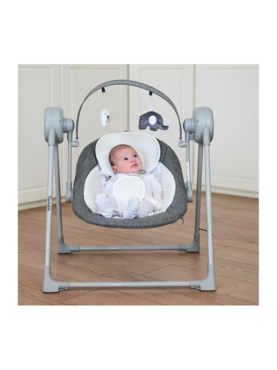 Lorelli Electric Baby Relax Swing Twinkle with Music and Vibration Pink for Child up to 9kg