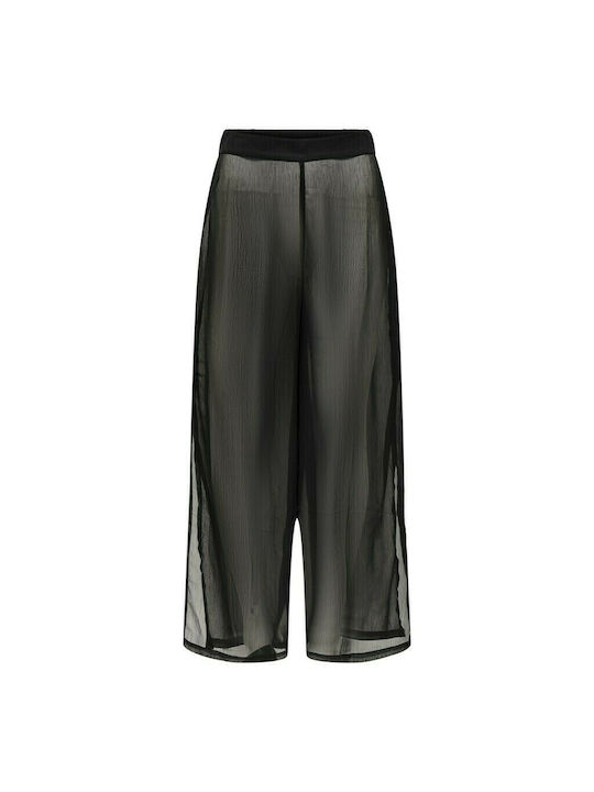 Only Women's Pants Beachwear in Black color