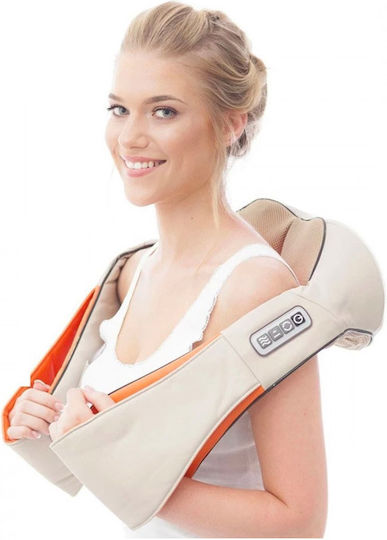 Media Wave Shiatsu Συσκευή Μασάζ Shiatsu για τον Αυχένα με Υπέρυθρη Θερμότητα