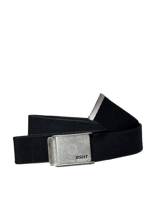 221.BU09.34 Men's Fabric Webbing Belt Black