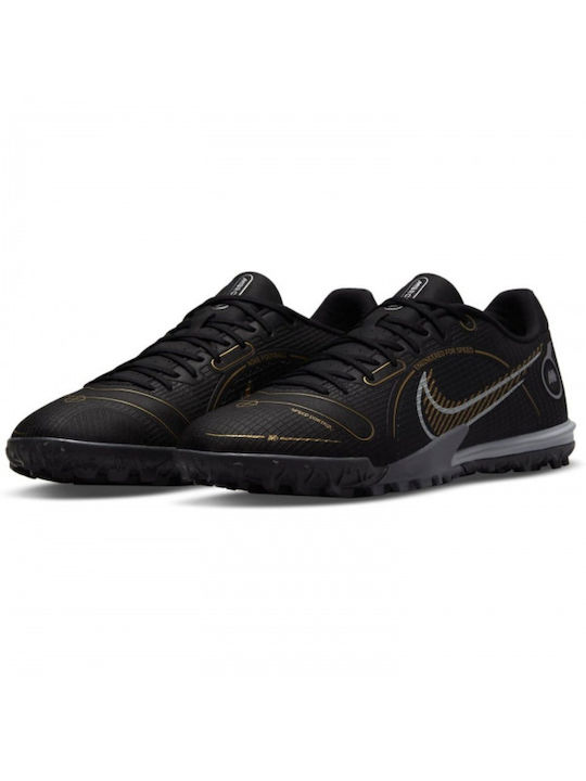 Nike Vapor 14 Academy TF Χαμηλά Ποδοσφαιρικά Παπούτσια με Σχάρα Μαύρα