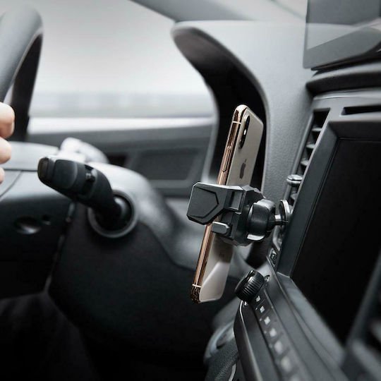 Spigen Click.r Car Mobile Mount 4" - 6" with Adjustable Hooks Black