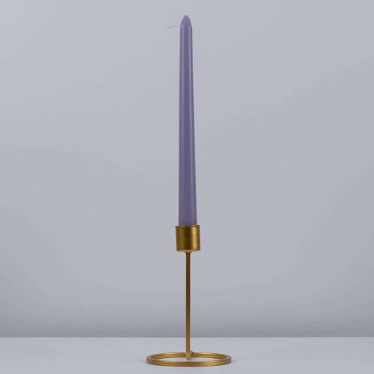 GloboStar Scented Candle Taper with Scent Lemon and Lavender Purple 25cm 4pcs