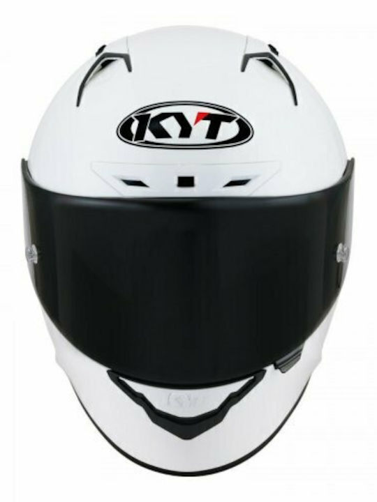 KYT NZ-Race Plain Full Face Helmet ECE 22.05 White YSNZ00W3XS