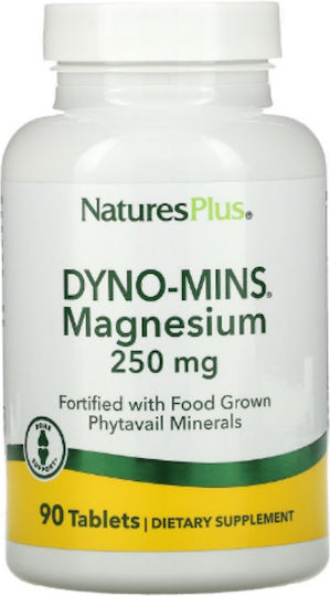 Nature's Plus Bone Support Dyno-Mins Magnesium 250mg 90 ταμπλέτες