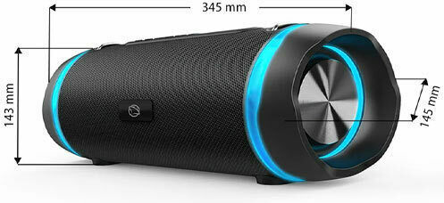 Manta Bluetooth Speaker 60W with Radio and Battery Life up to 6 hours Black SPK240