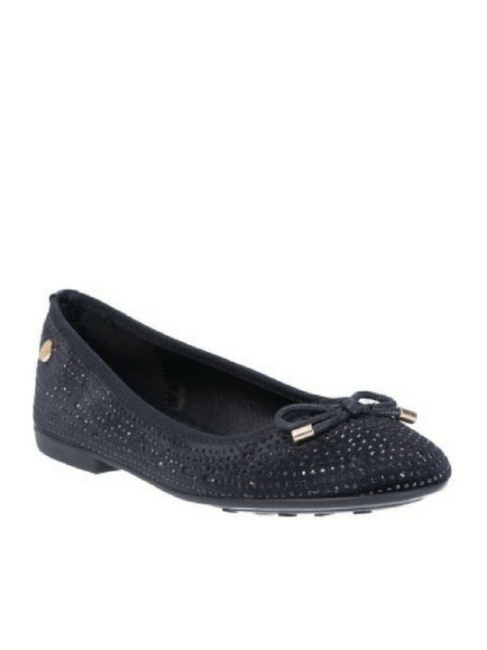 Kids Leather Ballerinas Black